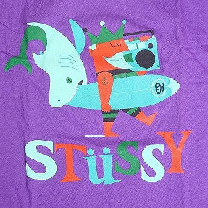 STUSSY ステューシー SHARK STUSSY TEE PURPLE Tシャツ 紫 Size 【M】 【新古品・未使用品】 20813172