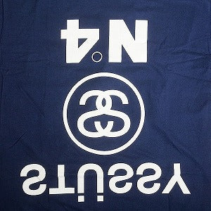 STUSSY ステューシー UPSIDE DOWN TEE NAVY Tシャツ 紺 Size 【M】 【新古品・未使用品】 20813209