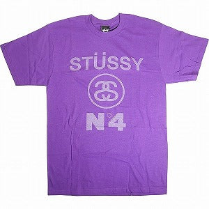 STUSSY ステューシー No.4 TEE PURPLE Tシャツ 紫 Size 【M】 【新古品・未使用品】 20813213