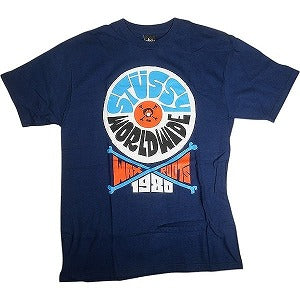 STUSSY ステューシー STUSSY WORLD TOUR WAX ROOTS TEE NAVY Tシャツ 紺 Size 【M】 【新古品・未使用品】 20813225