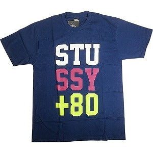 STUSSY ステューシー STUSSY +80 TEE NAVY Tシャツ 紺 Size 【M】 【新古品・未使用品】 20813310