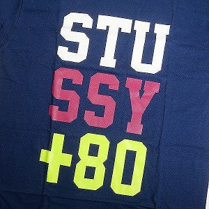 STUSSY ステューシー STUSSY +80 TEE NAVY Tシャツ 紺 Size 【M】 【新古品・未使用品】 20813310