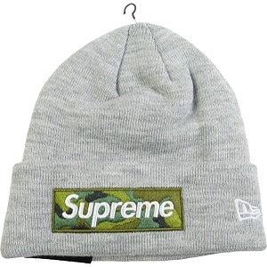 SUPREME シュプリーム 23AW New Era Box Logo Beanie Ash Grey ボックスロゴビーニー 薄灰 Size 【フリー】 【新古品・未使用品】 20813335