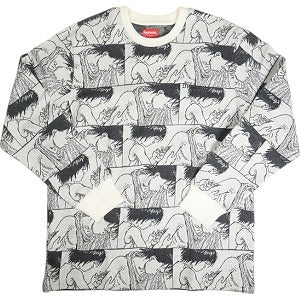 SUPREME シュプリーム ×AKIRA 17AW Syringe Jacquard L/S Top White ロンT 白黒 Size 【L】 【中古品-ほぼ新品】 20813337