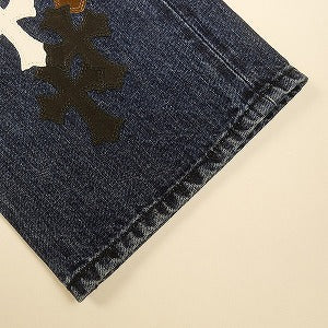 CHROME HEARTS クロム・ハーツ Fleur Knee Cross Patch Jeans Indigo クロスパッチデニムパンツ インディゴ Size 【W33】 【新古品・未使用品】 20813401