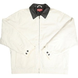 SUPREME シュプリーム 20AW Leather Collar Work Jacket Natural ジャケット 白 Size 【L】 【中古品-良い】 20813449