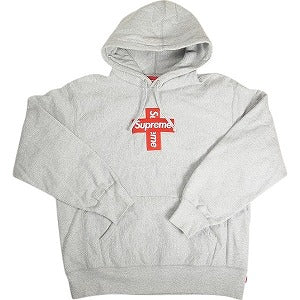 SUPREME シュプリーム 20AW Cross Box Logo Hooded Sweatshirt Heather Grey ボックスロゴパーカー 灰 Size 【M】 【中古品-良い】 20813457