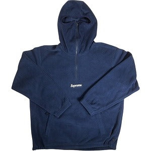 SUPREME シュプリーム 23AW Polartec Facemask Half Zip Hooded Sweatshirt Navy ハーフジップパーカー 紺 Size 【M】 【中古品-非常に良い】 20813458