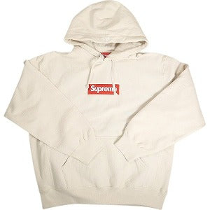 SUPREME シュプリーム 24AW Box Logo Hooded Sweatshirt Stone ボックスロゴパーカー クリーム Size 【M】 【中古品-ほぼ新品】 20813465