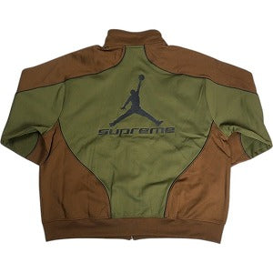 SUPREME シュプリーム ×NIKE Jordan 24AW Tricot Track Jacket Brown トラックジャケット 茶 Size 【XL】 【新古品・未使用品】 20813490