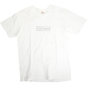 SUPREME シュプリーム 21SS KAWS Chalk Logo Tee White Tシャツ 白 Size 【M】 【中古品-良い】 20813500