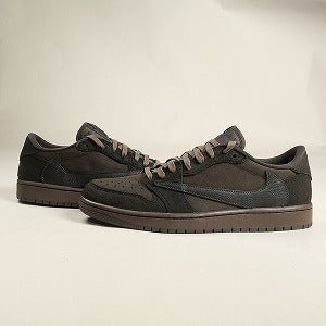 NIKE ナイキ ×Travis Scott Air Jordan 1 Low OG SP Velvet Brown DM7866-202 スニーカー 茶 Size 【30.0cm】 【新古品・未使用品】 20813512