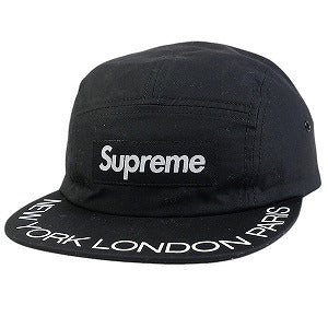 SUPREME シュプリーム 18SS Visor Print Camp Cap Black キャンプキャップ 黒 Size 【フリー】 【中古品-ほぼ新品】 20813567