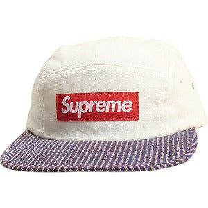 SUPREME シュプリーム 12SS Canvas Stripe Camp Cap White キャンプキャップ 白 Size 【フリー】 【新古品・未使用品】 20813617