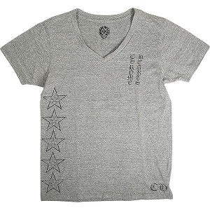 CHROME HEARTS クロム・ハーツ VRTC STAR SS T-SHIRT GRAY VネックTシャツ オールド 灰 Size 【L】 【中古品-良い】 20813674