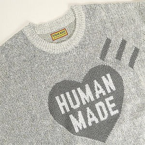 HUMAN MADE ヒューマンメイド 25SS HEART KNIT SWEATER GRAY HM29CS002 セーター 灰 Size 【M】 【新古品・未使用品】 20813746