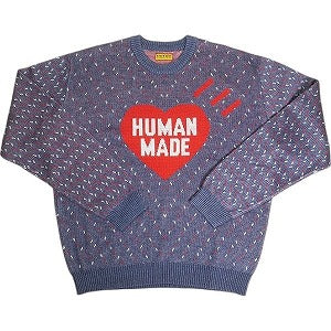 HUMAN MADE ヒューマンメイド 25SS HEART KNIT SWEATER NAVY HM29CS002 セーター 紺 Size 【L】 【新古品・未使用品】 20813747