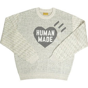 HUMAN MADE ヒューマンメイド 25SS HEART KNIT SWEATER GRAY HM29CS002 セーター 灰 Size 【XXL】 【新古品・未使用品】 20813900