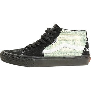 SUPREME シュプリーム ×Vans 23SS Dollar Skate Gross Mid スニーカー 黒 Size 【27.5cm】 【中古品-非常に良い】 20813932