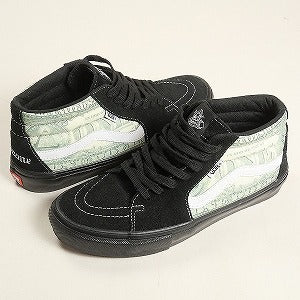 SUPREME シュプリーム ×Vans 23SS Dollar Skate Gross Mid スニーカー 黒 Size 【27.5cm】 【中古品-非常に良い】 20813932