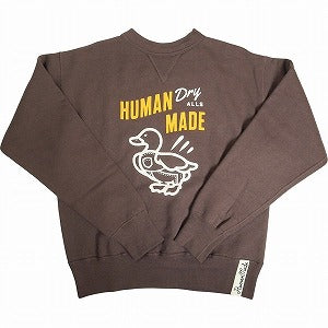 HUMAN MADE ヒューマンメイド 25SS TSURIAMI SWEATSHIRT HM29CS014 BROWN かもクルーネックスウェット 茶 Size 【M】 【新古品・未使用品】 20813940