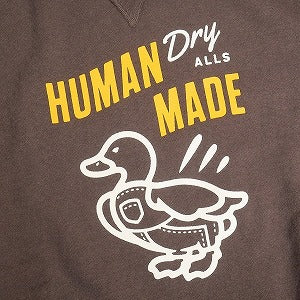 HUMAN MADE ヒューマンメイド 25SS TSURIAMI SWEATSHIRT HM29CS014 BROWN かもクルーネックスウェット 茶 Size 【M】 【新古品・未使用品】 20813940