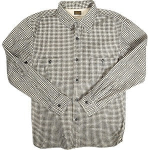 At Last ＆ Co アットラスト/BUTCHER PRODUCTS ブッチャープロダクツ HOUNDSTOOTH SHIRT 長袖シャツ 黒白 Size 【16】 【中古品-非常に良い】 20814000