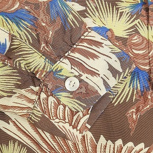 At Last ＆ Co アットラスト/BUTCHER PRODUCTS ブッチャープロダクツ HAWAIIAN SHIRT L-S TSURU 長袖ハワイアンシャツ アロハシャツ 茶 Size 【S】 【中古品-良い】 20814003