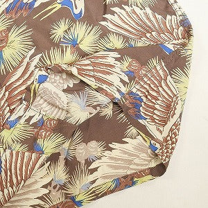 At Last ＆ Co アットラスト/BUTCHER PRODUCTS ブッチャープロダクツ HAWAIIAN SHIRT L-S TSURU 長袖ハワイアンシャツ アロハシャツ 茶 Size 【S】 【中古品-良い】 20814003