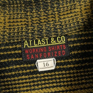 At Last ＆ Co アットラスト/BUTCHER PRODUCTS ブッチャープロダクツ HEAVY FLANNEL CHECK SHIRT 長袖シャツ 黄 Size 【16】 【中古品-良い】 20814006