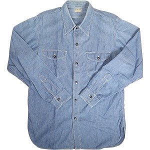 At Last ＆ Co アットラスト/BUTCHER PRODUCTS ブッチャープロダクツ CHAMBRAY SHIRT 長袖シャツ インディゴ Size 【16】 【中古品-良い】 20814009