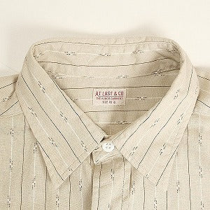 At Last ＆ Co アットラスト/BUTCHER PRODUCTS ブッチャープロダクツ STRIPE SHIRT 長袖シャツ タン Size 【16.5】 【中古品-良い】 20814010