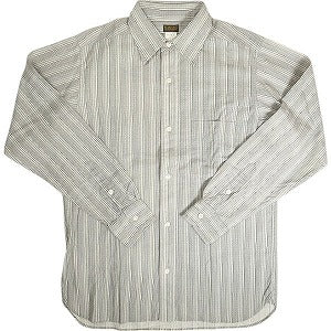 At Last ＆ Co アットラスト/BUTCHER PRODUCTS ブッチャープロダクツ STRIPE DRESS SHIRT 長袖シャツ 灰 Size 【15】 【中古品-良い】 20814011