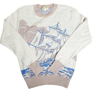 At Last ＆ Co アットラスト/BUTCHER PRODUCTS ブッチャープロダクツ SUMMER KNIT L-S ニット 青 Size 【42】 【中古品-良い】 20814021