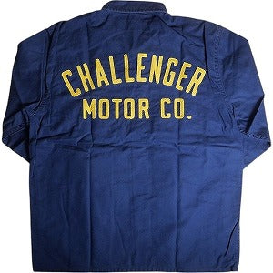 CHALLENGER チャレンジャー MOTOR CO. SHIRT NAVY 長袖シャツ 紺 Size 【M】 【新古品・未使用品】 20814122