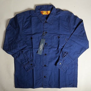 CHALLENGER チャレンジャー MOTOR CO. SHIRT NAVY 長袖シャツ 紺 Size 【M】 【新古品・未使用品】 20814122