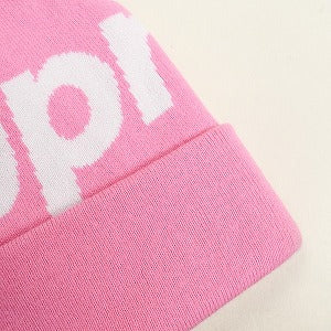 SUPREME シュプリーム 24AW Big Logo Beanie Pink ビーニー ピンク Size 【フリー】 【新古品・未使用品】 20814195