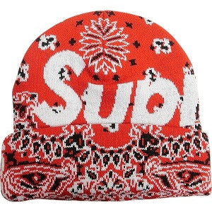 SUPREME シュプリーム 24AW Big Logo Beanie Red Bandana ビーニー 赤 Size 【フリー】 【新古品・未使用品】 20814201