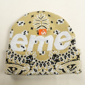 SUPREME シュプリーム 24AW Big Logo Beanie Tan Bandana ビーニー タン Size 【フリー】 【新古品・未使用品】 20814204