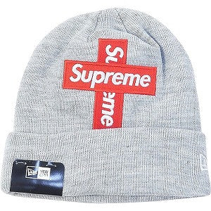 SUPREME シュプリーム 20AW New Era Cross Box logo Beanie Heather Grey ボックスロゴビーニー 灰 Size 【フリー】 【新古品・未使用品】 20814224