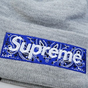 SUPREME シュプリーム 19AW Bandana Box Logo New Era Beanie Heather Grey ビーニー 灰 Size 【フリー】 【新古品・未使用品】 20814226