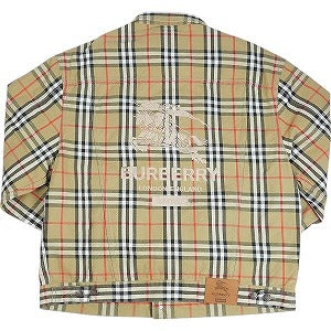 SUPREME シュプリーム ×Burberry 22SS Denim Trucker Jacket Beige デニムジャケット ベージュ Size 【M】 【新古品・未使用品】 20814321