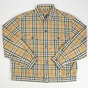 SUPREME シュプリーム ×Burberry 22SS Denim Trucker Jacket Beige デニムジャケット ベージュ Size 【M】 【新古品・未使用品】 20814321