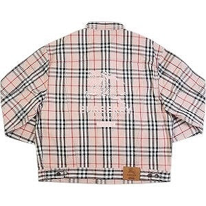 SUPREME シュプリーム ×Burberry 22SS Denim Trucker Jacket Pink デニムジャケット ピンク Size 【L】 【新古品・未使用品】 20814322