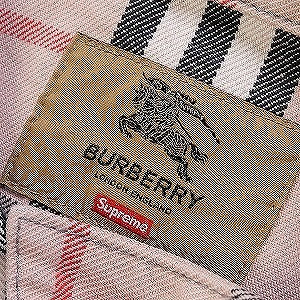 SUPREME シュプリーム ×Burberry 22SS Denim Trucker Jacket Pink デニムジャケット ピンク Size 【L】 【新古品・未使用品】 20814322