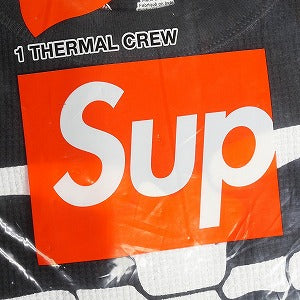 SUPREME シュプリーム ×Hanes 23AW Bones Thermal Crew Black サーマルロンT 黒 Size 【L】 【新古品・未使用品】 20814336