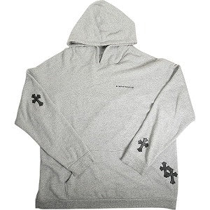 CHROME HEARTS クロム・ハーツ Y NOT PULLOVER HOODIE クロスパッチパーカー 灰 Size 【XL】 【中古品-良い】 20814359