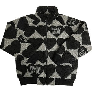 HUMAN MADE ヒューマンメイド 24AW HEART FLEECE JACKET BLACK HM28JK040 ハートフリースジャケット 黒 Size 【L】 【新古品・未使用品】 20814363