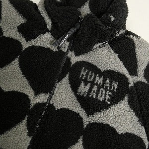 HUMAN MADE ヒューマンメイド 24AW HEART FLEECE JACKET BLACK HM28JK040 ハートフリースジャケット 黒 Size 【L】 【新古品・未使用品】 20814363