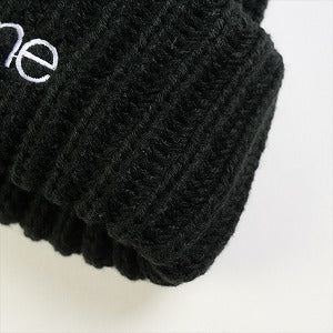 SUPREME シュプリーム 23AW Classic Logo Chunky Ribbed Beanie Black ビーニー 黒 Size 【フリー】 【新古品・未使用品】 20814484